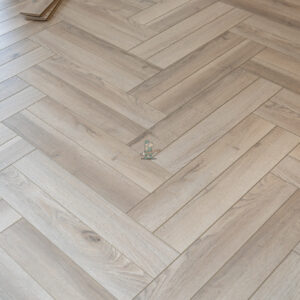 12mm Greige Oak Herringbone Laminate