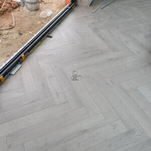 Fusion Oak Robust Grey Herringbone Laminate Flooring