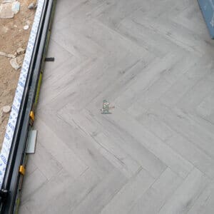 Fusion Oak Grey Herringbone Laminate