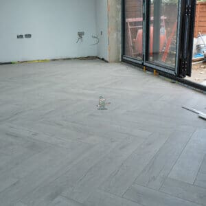 12mm Oak Robust Grey Herringbone Laminate Flooring