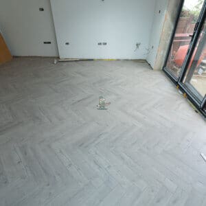 Fusion Oak Robust Grey Herringbone Laminate