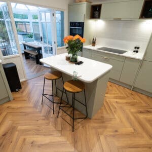 Fusion Oak Robust Fumed Herringbone Laminate