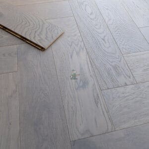 Large 150mm Grey Oak Herringbone Engineered Flooring