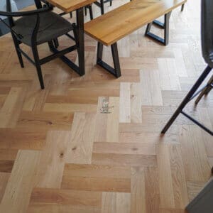 Natural Oak Herringbone Engineered Wood Flooring