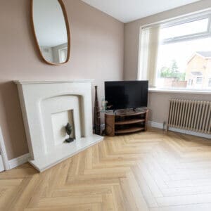 Lignum 12mm Warren Oak Herringbone Laminate