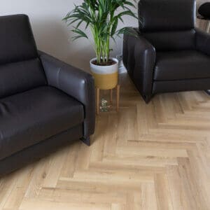 12mm Warren Oak Herringbone Laminate Flooring