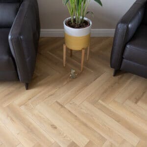 Fusion Warren Oak Herringbone Laminate Flooring