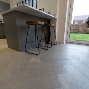 Grey Oak Herringbone Engineered Wood Flooring 150mm