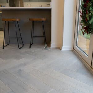 Grey Herringbone Engineered Wood Flooring