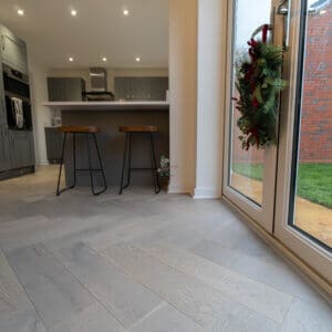 Grey Oak Herringbone Engineered Wood Flooring