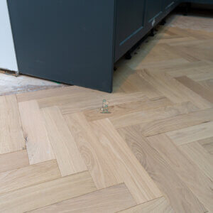 90mm Invisible Oak Herringbone Engineered Wood Flooring