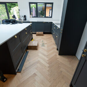 Invisible Oak Herringbone Engineered