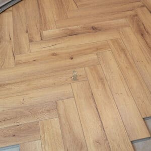 12mm Natural Oak Robust Herringbone Flooring