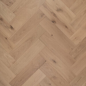 Riviera Click 14/3 x 150mm Pale Invisible Oak Herringbone Engineered Wood Flooring