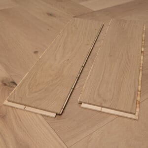 Invisible Oak Finish Herringbone Engineered Wood Flooring