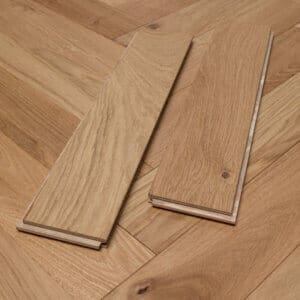 Brushed & Oiled Oak Herringbone Flooring