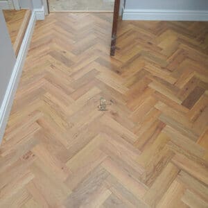 Natural Brushed Oiled Oak Herringbone Engineered Wood