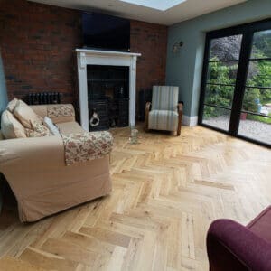 Traditional Oak Herringbone Engineered Wood Flooring