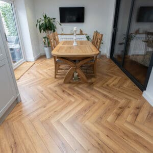 Blocks Helsinki Herringbone Laminate Flooring 12mm