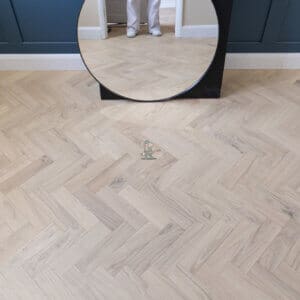 Invisible Oak Oiled Herringbone Wood Flooring