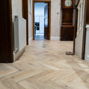 Nature 15/4 x 90mm Seashell Oak Herringbone Engineered Wood Flooring