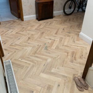 Seashell Oak Herringbone Engineered Wood