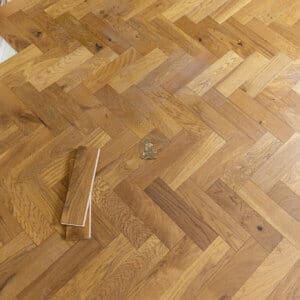 Burnham Oak 10/3mm Golden Brushed Oiled Herringbone Engineered Wood