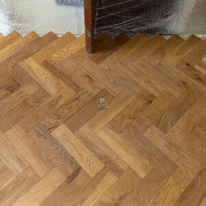 Burnham Oak Golden Herringbone Engineered Wood