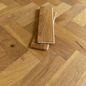 Burnham Oak 10/3 x 80mm Golden Brushed Oiled Herringbone Engineered Wood