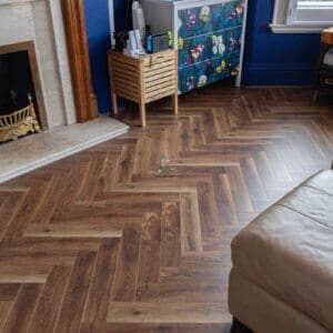 Blocks Bergen Herringbone Laminate Flooring