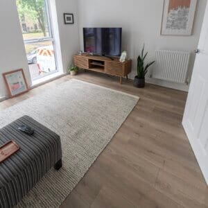 Fusion 12mm Greige Oak Classic Laminate Flooring