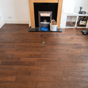 Straight Smoky Brushed Lacquered Engineered Flooring