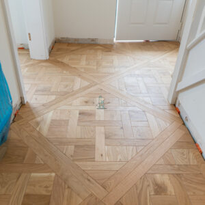 Versaille Panel Natural Brushed & Lacquered Oak Flooring