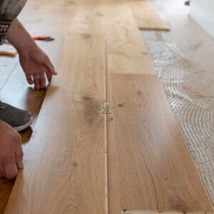 Lacquered Natural Oak Engineered Wood Flooring