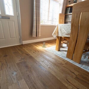 190mm Medium Oak Distressed Engineered Flooring