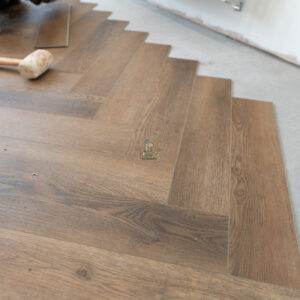 Hydro Pro Herringbone 5mm Caramel Luxury Vinyl Click Flooring