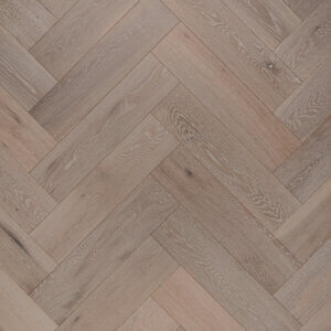 Click 14/3 x 150mm White Washed Oak Herringbone Engineered Wood Flooring