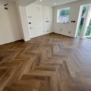 Hydro Pro Herringbone 5mm Caramel Luxury Vinyl Click Flooring