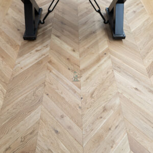 Natural Oak Chevron Wood Flooring