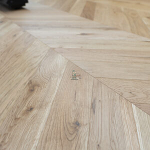 Natural Oak Chevron Engineered Wood Floor