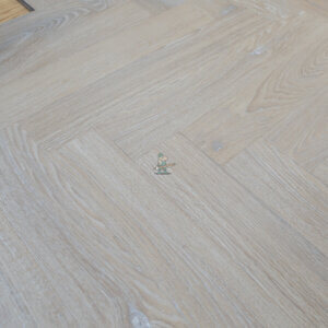 Almond Oak Herringbone Laminate Flooring