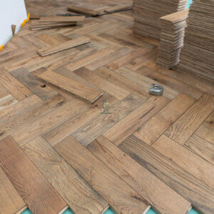 Cottage Oak Herringbone Engineered Wood Flooring