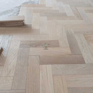 Berlin 14/3 x 90mm Oak Invisible Oiled Herringbone Engineered Wood Flooring