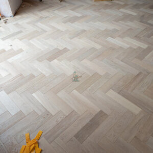 Berlin 14/3 x 90mm Oak Invisible Oiled Herringbone Engineered Wood Flooring