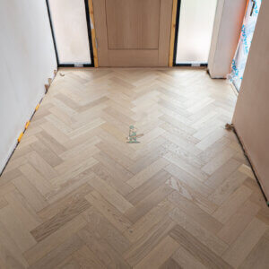 Berlin 14/3 x 90mm Oak Invisible Oiled Herringbone Engineered Wood Flooring