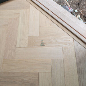 Berlin 14/3 x 90mm Oak Invisible Oiled Herringbone Engineered Wood Flooring