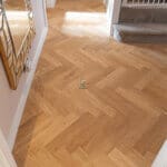 Berlin 14/3 x 90mm Oak Natural Brushed & Oiled Herringbone Engineered Wood Flooring