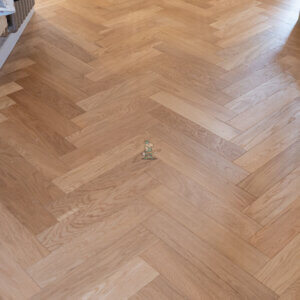 Berlin 14/3 x 90mm Oak Natural Brushed & Oiled Herringbone Engineered Wood Flooring