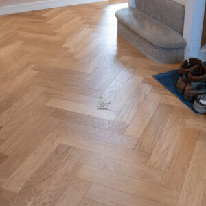 Berlin 14/3 x 90mm Oak Natural Brushed & Oiled Herringbone Engineered Wood Flooring