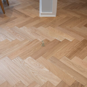 Berlin 14/3 x 90mm Oak Natural Brushed & Oiled Herringbone Engineered Wood Flooring